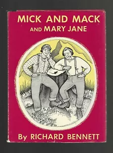 Richard F Bennett alt 1948 Mick & Mack & Mary Jane 1st Ed HC/DJ Bellevue WA Kinder - Bild 1 von 9