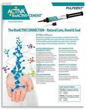 PULPDENT ACTIVA BioACTIVE-CEMENT Automix 1x7gm Syringe +40 Tips no etch/bond TR