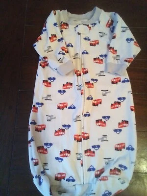 Just One You Saco de Dormir Blanco 9M Colorido Diseño Vehículos Cierre Cremallera/A Presión Foto 1 de 4