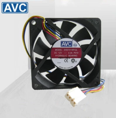 For AVC DS07015R12L DC 12V 0.3A 70*70*15MM 4-pin CPU / Chassis Cooling Fan - Image 1 of 3