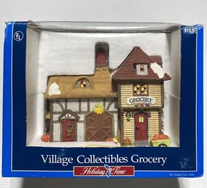 Holiday Time Snow Village Colectible  Grocery Store P6134 With Box & Light - Picture 1 of 7