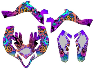 2009-2012 LTZ 400 ZANY Purple Senge Graphics Kit Compatible with Suzuki - Picture 1 of 7