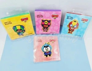 New Supercell Brawl Stars Figure Pin Badge Leon Max Crow Mr P Gifts - UK seller