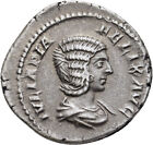 FITZ Rome Julia Domna Denar AD 211 Septimius Severus Vesta Silver FIM18