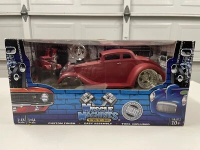 Rare 33 Willy's Coupe Primer Blue Build It Kit  new in box 1:18 scale Mus. Mach. - Image 1 of 3