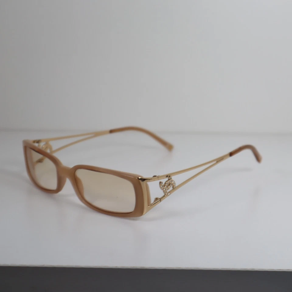 Monturas rectangulares Chanel Ch 3073-B 710 beige/dorado CC 51-16-135 mm Foto 1 de 4