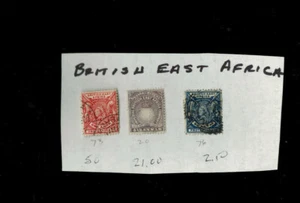 S-1269 Britisch-Ostafrika** c1890-1896**Scott#'s 20,73 und 76 gebraucht - Bild 1 von 1