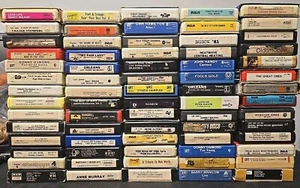 70 Various 8-Track Tape Cartridges: Soul Jazz Pop Easy Listening Country - Picture 1 of 6