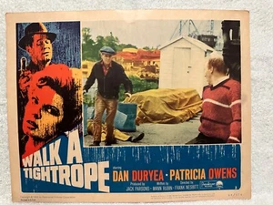 WALK A TIGHTROPE - Movie Lobby Card -1963 -Dan Duryea & Patricia Owens - Picture 1 of 9
