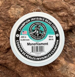 Champion unsichtbare Perlenkordel 50 m 0,010 Zoll - Bild 1 von 1
