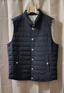 2150$ BRUNELLO CUCINELLI MENS LIGHTWEIGHT OUTWEAR DOWN VEST SZ:US L/52 EU - Picture 1 of 18