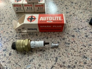 1- Vtg NOS 1950s Autolite A3X Racing Spark Plug Outboard Motors Evinrude Johnson - Picture 1 of 3