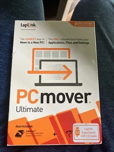 Laplink PCmover Ultimate 1 Use Includes SuperSpeed USB 3.0 Cable New (S) - Picture 1 of 3