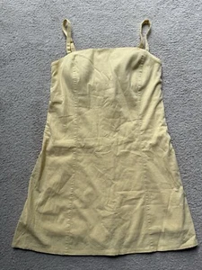 Abercrombie & Fitch Reggiseno Integrato Tutti i Giorni Vestito Donna Elasticizzato Giallo Tg S - Foto 1 di 10