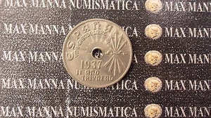 SPAGNA 25 CENTIMOS COPPER NICKEL 1937  C. Z-414 - Picture 1 of 2