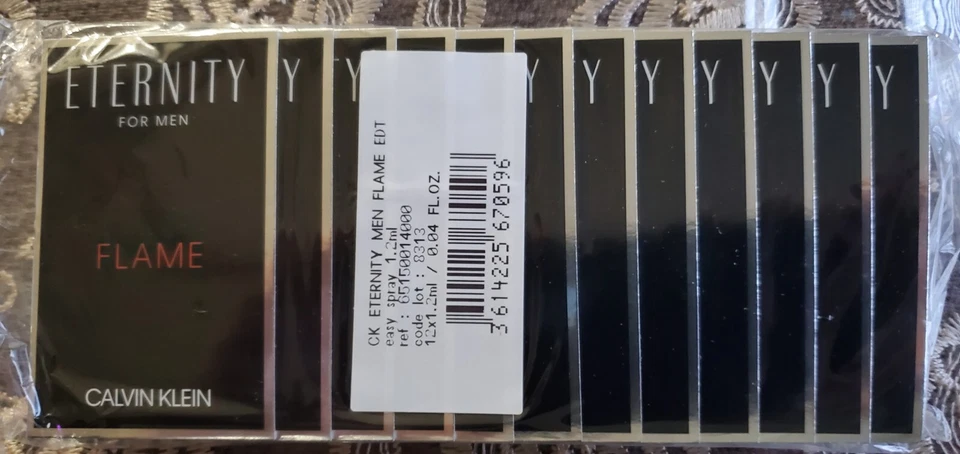 24 флакона мужской туалетной воды Calvin Klein Eternity Flame 1,2 мл спрей VOC - Изображение 1 из 1