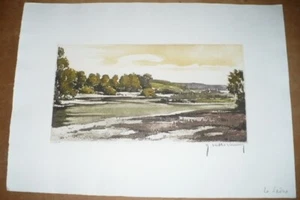 ROGER HEBBELINCK Listed Artist Color Rading Le Saone River - Bild 1 von 3