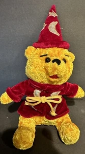 Plush WIZARD WINNIE the POOH w/RED HAT & ROBE 11” Stuffed Animal Carousel Toy - Picture 1 of 8