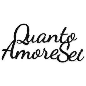 Scritta Quanto Amore sei Scritta decorativa arredo casa Scritta dipinta a mano - Imagen 1 de 22