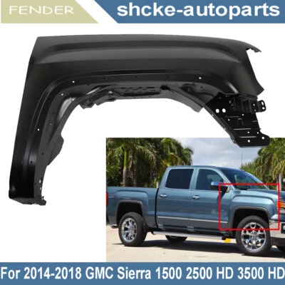 Front Right Fender For 2014-2018 GMC Sierra 1500 2015-2019 Sierra 2500 3500 HD Foto 1 de 4