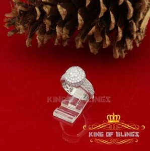 White Cubic Zirconia 5.20ct Hip Hop Rapper Fashion Luxury Ring Men's Size 10 - Picture 1 of 12