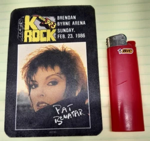 PAT BENATAR K ROCK 92.3 BRENDAN BYRNE ARENA SUNDAY. FEB 23 1986 PEPSI CONCERT NJ - Picture 1 of 2