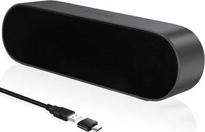 Lautsprecher Soundbar PC Computer Laptop 5W Monitor Boxen Box USB Grau B330 - Bild 1 von 6