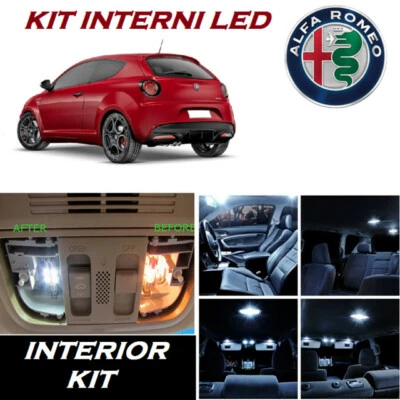 LUCI LED INTERNI + TARGA + POZZANGHERA PER ALFA ROMEO MITO NO RESTYLING Foto 1 de 2