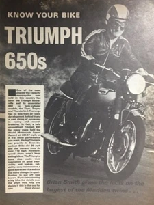 TRIUMPH 650 TROPHY TR6 / BONNEVILLE T120 - 3 SEITEN ORIGINAL 1971 KAUFRATGEBER - Bild 1 von 5