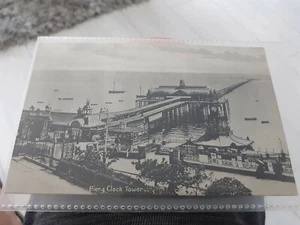 Postal vintage Southend Pier and Clock Tower fechada 1918 - Imagen 1 de 3