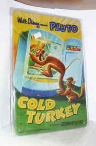 Insignia Placa en Lata - Walt Disney - Pluto Gold Turkey - en Excelente Estado - Imagen 1 de 3