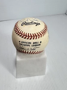 Florida Marlins 1993 Signed Baseball By 4 Players - Very Rare - Original Marlins - Picture 1 of 8