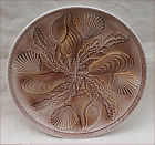 Vintage French Oyster Plate Faience Shell Seaweed Revernay 1960