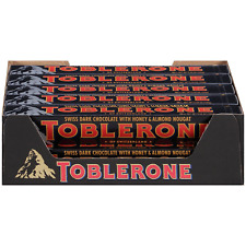 Toblerone Swiss Dark Chocolate Candy Bars with Honey and Almond Nougat, 20 - oz