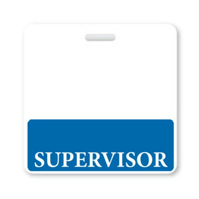 SUPERVISOR Badge Buddy - Horizontal - Hospital ID Card Buddies for Supervisors - Image 1 of 2