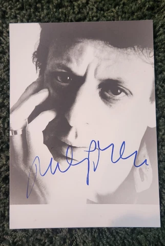 Phillip Glass-5×7 B&W photo autograph with COA Cover