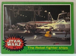 1977 Topps Star Wars Series 4 # 241 The Rebel Fighter Ships SW2 - Picture 1 of 1