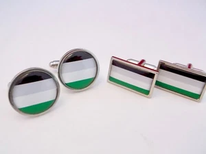 ANDROPHILIE FLAGGE GAY PRIDE REGENBOGEN MANSCHETTENKNÖPFE MANSCHETTENKNÖPFE GESCHENK - Bild 1 von 8