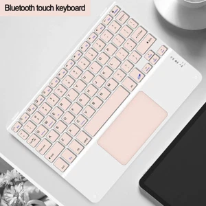 Universal Bluetooth Touchpad Keyboard Mouse For IOS Android Windows Tablet PC - Picture 1 of 48