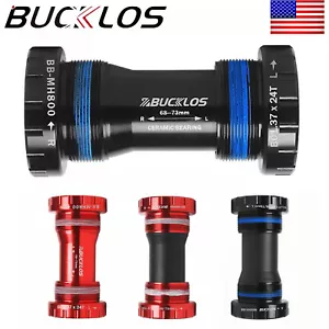Mountain Bike Bottom Bracket BSA68/73MM Threaded Ceramic Bearing Hollowtech II - Picture 1 of 14