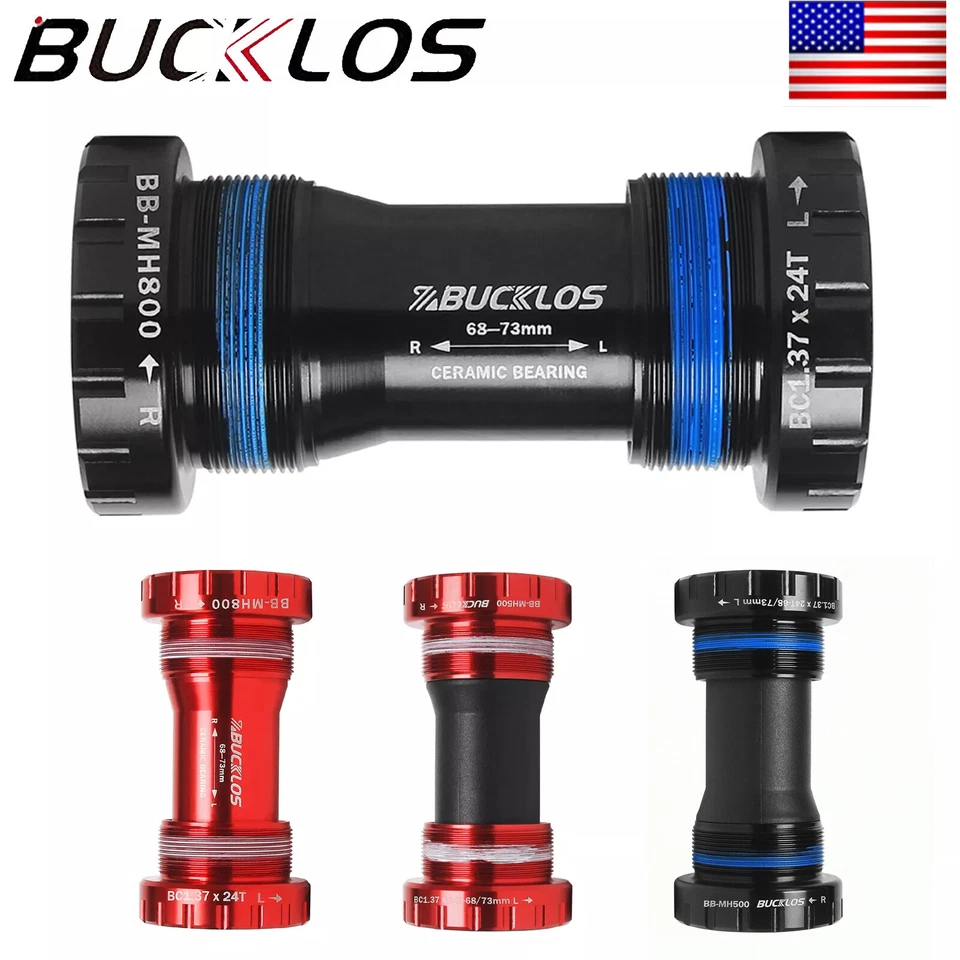 Mountain Bike Bottom Bracket BSA68/73MM Threaded Ceramic Bearing Hollowtech II - Image 1 of 4