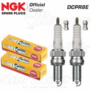 NGK DCPR8E ORIGINAL DUCATI HYPERMOTARD S 1100 2008-2009 2 SPARK PLUG KIT - Picture 1 of 3
