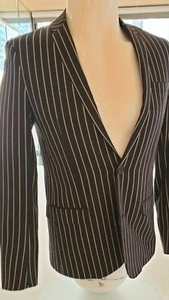 DIOR MEN'S SPORT JACKET BLACK COLOR WITH GRAY STRIPES 36 46 NEW oed - Picture 1 of 8