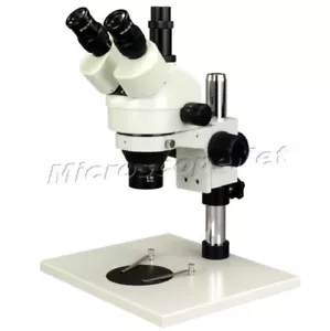 Microscopio estéreo trinocular zoom 3,5X-90X + lente auxiliar 0,5X + 10X 20X oculares - Imagen 1 de 8