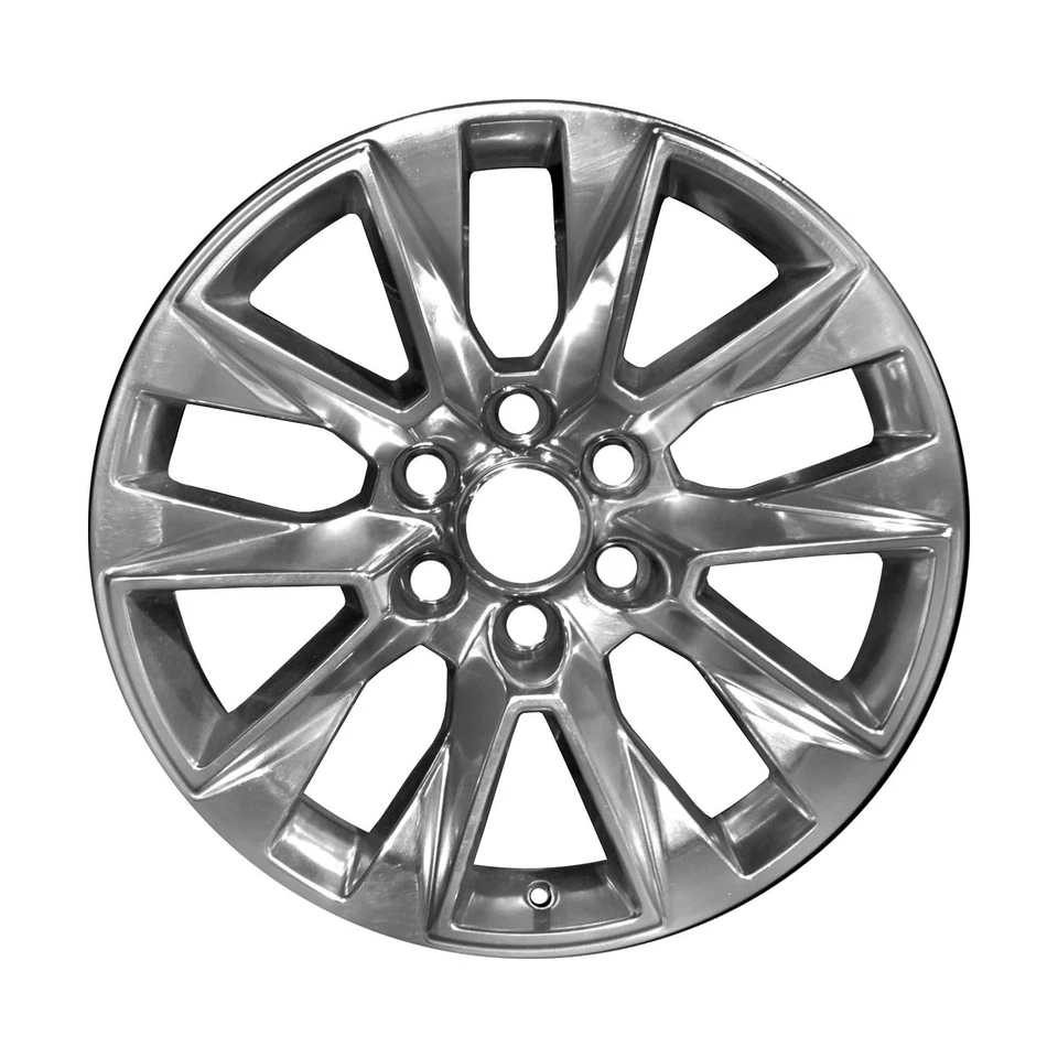 20x9 5 Double Spoke Used Aluminum Wheel Metallic Polished 560-05920 - Image 1 of 1