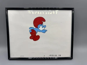 Papa Schlumpf Vintage Authentic Animation Film Cell - Bild 1 von 3