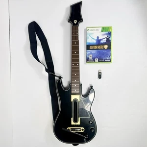 Activision Xbox 360 Guitar Hero Live Wireless W/ Dongle & Game Tested & Working - Picture 1 of 24