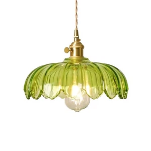 Glass Pendant Lights Kitchen Island,Adjustable Hanging Lamp Fixture Brass Vin... - Picture 1 of 7