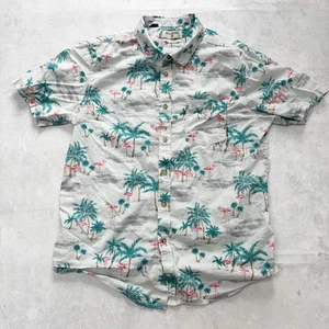 Camisa Hawaiana Billabong Para Hombre Mediana Azul Floral Aloha Manga Corta Algodón (E) - Imagen 1 de 7