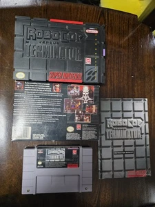 RoboCop vs. The Terminator (Super Nintendo SNES) Complete Authentic CIB - Picture 1 of 11